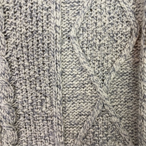 Lands End Cardigan Sweater Womens Size XS 2 - 4 Full Zip Up Cream Gray Neutral - Picture 9 of 11